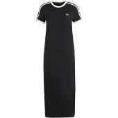 Adidas Originals Shirtkleid ORIGINALS "3-STREIFEN, SCHMAL", Damen, Gr. M, N-Gr, schwarz (schwarz, weiß), Obermaterial: 93% Baumwolle, 7% Elasthan, Kleider Shirtkleid
