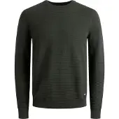 Jack & Jones Rundhalspullover "JJEEMIL KNIT CREW NECK NOOS" Baumwollmischung, regular fit