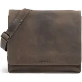 Harold's Leder Businesstasche Schultertasche Antic Messengerbag Taupe
