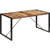 Syfax Esstisch 160x80x75 cm Altholz Massiv