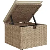 vidaXL Gartensofa-set 4 Stk. Beige und Creme Poly-Rattan