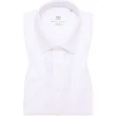 Eterna Kurzarmhemd "COMFORT FIT", Herren, Gr. 46, Normalgrößen, weiß, Twill, 59% Baumwolle, 41% Leinen, normal, Hemden Kurzarmhemd, EASY IRON (bügelleicht)