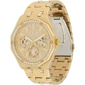 GUESS Multifunktionsuhr "KRYPTONITE", gold (goldfarben, champagnerfarben), Armbanduhren, Herren, goldfarben, Multifunktionsuhr, Quarzuhr, Armbanduhr, Herrenuhr, Edelstahlarmband, Datum