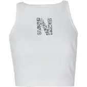 Nassau Beach T-Shirt "short tanktop NB231034", Damen, Gr. XL, weiß (sanftes weiß), Obermaterial: 100% Baumwolle CO., Shirts T-Shirt