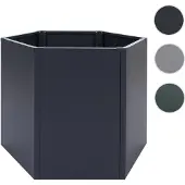 Mendler Hochbeet HWC-P64, Metallhochbeet Gemüse-/Pflanzbeet Blumenkasten Pflanzkübel Garten Stahl 77x100x88c