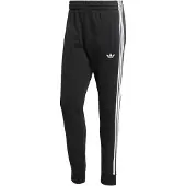 Adidas Sporthose ORIGINALS "3-STREIFEN", Herren, Gr. L, N-Gr, schwarz (schwarz, normal, gr.), Obermaterial: 70% Baumwolle, 30% Polyester, Hosen Sporthose