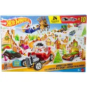 Hot Wheels JCB47 - Hot Wheels - Adventskalender 2025 - 24 Überraschungen mit 10 Fahrzeugen uvm.