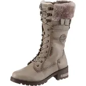 Mustang Damen Stiefel mit Reißverschluss und Plüsch 15M0082003, Größe:41 EU, Farbe:Weiß