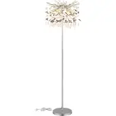 Globo Stehlampe Queena silbergrau Ø 46 cm