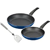 GSW Pfannen-Set "Dream Line" Aluminium Set, 1x Bratpfanne Ø 24 cm, 1x Bratpfanne Ø 28 cm, 3 Stk. tlg. Induktion
