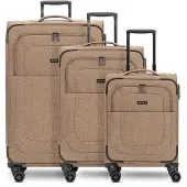 Redolz Essentials 12 Trolley-Set 3-teilig Coffee braun 55cm
