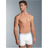 Trigema Boxer "Bequeme Pants mit Webgummibund", Herren, Gr. S, 1 Stk., weiß, 95% Baumwolle, 5% Elasthan, Unterhosen Boxer