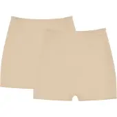 Mey Pagenslip "ONLY LYCRA", Damen, Gr. 42/44, beige (puder), Obermaterial: 60% Baumwolle, 35% Viskose, 5% Elasthan, unifarben, körpernah, Unterhosen Pagenslip, mit weichen Beinabschlüssen