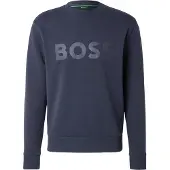 BOSS für Herren. 50555516 Salbo navy Sweatshirt (XXL), Lässig, Baumwolle, Marine