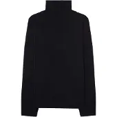 Seidensticker Strickpullover , Herren, Gr. M, schwarz, 80% Wolle, 15% Polyamid, 5% Kaschmir, unifarben, oversize, ohne Ausschnitt, Pullover Strickpullover, 1/1 Stehkragen Uni