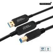 Microconnect MC-USB3.0AB20OP, 20 m, USB A, USB B, USB 3.2 Gen 2 (3.1 Gen 2), Schwarz