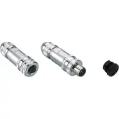 Schneider Electric Electric VW3L5F000 Stecker-Set für CANopen/RS485, 1x M12-Stecker, 1x M12 Buchse, 1x M12-Schutzkappe