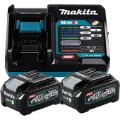 Makita 191L77-9, Batterie- & Ladegerät-Set, 4 Ah, 40 V, , 2 Stück(e), Lithium-Ion (Li-Ion)