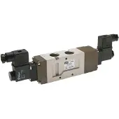 YPC 5/3 G1/2'' Druck-Center-Magnetventil 24V DC 2-10bar/28-140psi