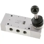 AirTec 5/2 G1/4'' Handhebelventil 0-12bar/0-168psi