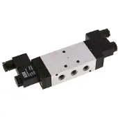 AirTec 5/3 G1/4'' Auspuff-Mittelmagnetventil 24V AC 3-10bar/42-140psi