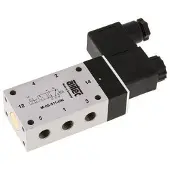 AirTec 5/2 G1/8''-Magnetventil 12V DC 3-10bar/42-140psi