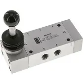 AirTec 5/3 G1/4'' Auslasszentrum Handhebelventil Detent 0-12bar/0-168psi