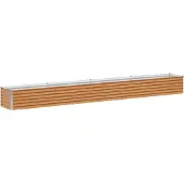 vidaXL Hochbeet Hellbraun 390 x 50 x 36 cm Verzinkter Stahl