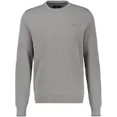 Lerros Sweatshirt "Sweatshirt in sportiver 2-Tone-Optik", Herren, Gr. M, grau (basalt grau), 100% Baumwolle, Sweatshirts Sweatshirt