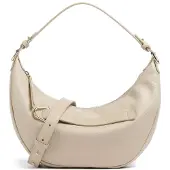 Coccinelle Paki Small Handtasche beige Sandshell genarbtes Leder