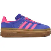 Adidas Originals Sneaker ORIGINALS "GAZELLE BOLD", Damen, Gr. 42, lucid blau, lucid pink, gold metallic, Leder, Synthetik, Schuhe Sneaker