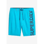 Superdry für Herren. M3010238A Klassischer blauer Badeanzug (S), Strandbekleidung, Recyceltes Polyester, Nachhaltig