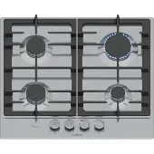 Bosch Serie 6 PCP6A5I90, Edelstahl, Integriert, 60 cm, Gaskochfeld, Edelstahl, 4 Zone(n)