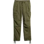 Superdry für Damen. W7011070A Niedrig geschnittene Cargohose Für Grün (30/30), Lässig, Baumwolle