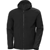 Helly Hansen für Herren. 62987 Softshelljacke mit Kapuze Paramount schwarz (S), Lässig, Polyester, Outdoor