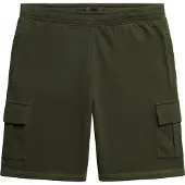 Superdry für Herren. M7110425A Cargo-Shorts mit grünen Kontrastnähten (M), Lässig, Baumwolle
