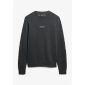 Superdry für Herren. M2014007A Sweatshirt mit Rundhalsausschnitt und schwarzem Mikro-Logo-Print (3XL), Lässig, Baumwolle