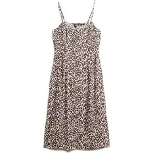 Superdry für Damen. W8011566A Print-Camikleid beige (XS), Lässig, Tierdruck, Viskose, Ärmellos / Hosenträger