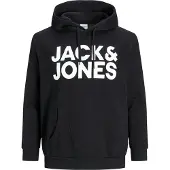 Jack & Jones Crop Logo Plus Size Kapuzenpullover
