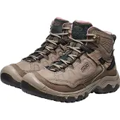 Keen Wanderschuh "TARGHEE IV MID WP", Damen, Gr. 37, braun (brindle, nostalgia rose), Leder, Textil, Schuhe Wanderschuh, wasserdicht