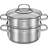 Rösle Elegance 13155 Couscous-Topf inkl. Deckel, Edelstahl, 20 cm Durchmesser, Induktionsherd-geeignet