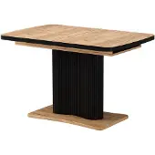 Vicco Esstisch Fenaro Schwarz/Eiche 120-160 x 80 cm ausziehbar, Model 58005