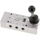 AirTec 5/2 G1/8'' Handhebelventil 0-12bar/0-168psi