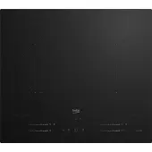 Beko HII64720SUF2T, Schwarz, Integriert, 60 cm, Zonen-Induktionskochfeld, Glaskeramik, 4 Zone(n)