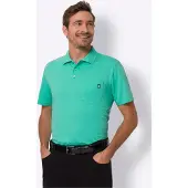 Classic Dog Poloshirt CLASSIC "Kurzarm-Poloshirt", Herren, Gr. 44/46, blau (blaugrün), 100% Baumwolle, unifarben, Shirts Poloshirt