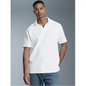 Trigema Poloshirt "Oversized Poloshirt ohne Knopfleiste in Waffeloptik" 1 Stk.