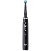 Oral-B iO 6, Erwachsener, Vibrierende Zahnbürste, Intensiv, Tägliche Pflege, Zahnfleischpflege, Sensibel, Whitening, Schwarz, 2 min, Rund