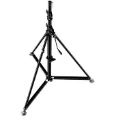 Manfrotto Stativ Super Windup Inox Schwarz