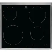Electrolux EHF6240XXK, Schwarz, Integriert, 57.6 cm, Keramik, Glaskeramik, 4 Zone(n)