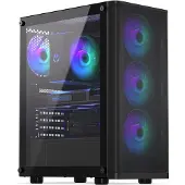 Endorfy Ventum 200 ARGB, Full Tower, PC, Schwarz, ATX, micro ATX, Mini-ITX, Glas, Metall, Gaming